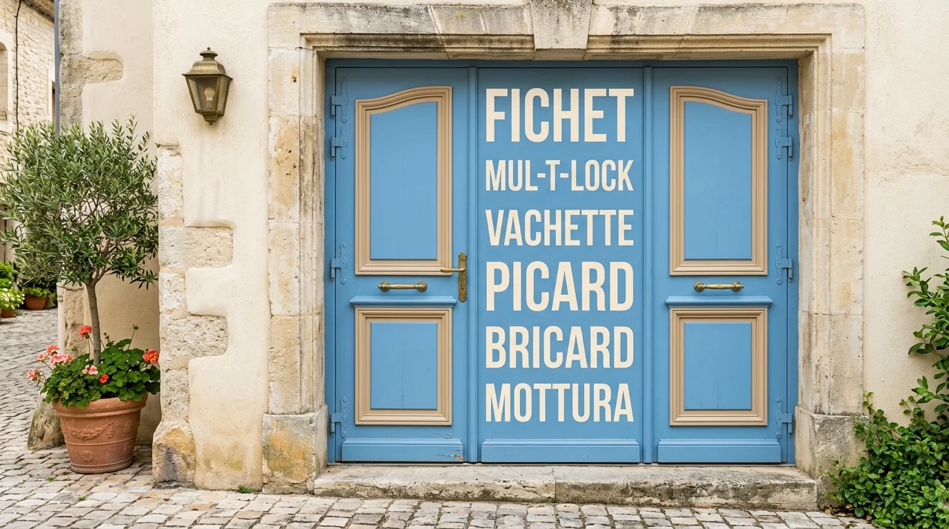 Installateur agréé · double-porte avec plaque des marques posées